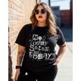 thumbnail image 3 of Women's Graphic T-Shirt Black M Women's Tops Not Today Satan Crew Neck Short Sleeve Shirts for Women, 3 of 3