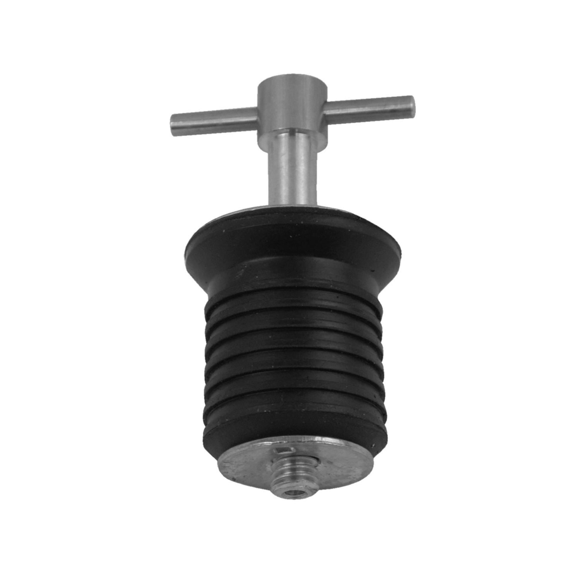 Ozark Trail T-Handle Drain Plug 7518PDOT2, Stainless Steel, for 1 in Diameter Drains