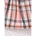 thumbnail image 6 of KelaJuan Baby Girls Dress Christmas Clothes Plaid Patchwork Crew Neck Long Sleeve Dress Fall Fashion Casual Princess Dress with Headband, 6 of 6