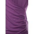 thumbnail image 4 of Women's Long Sleeve Crossover Side Wrap Surplice Casual Top PURPLE 2XL Plus Size, 4 of 4