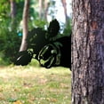 thumbnail image 2 of Peeping Metal Art Outdoor Decor, Farmhouse Cute Animal Statue for Fence Tree, Metal Wall Sculpture Yard Art Decorations for Outdoor Garden Farm Backyard Patio Lawn, 2 of 6