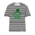 thumbnail image 4 of Camisetas Casuales de Mujer Nueva Moda Impresa Cuello Tripulado Manga Corta, Top Ligero para Diario Y Fiesta, 4 of 4