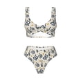 thumbnail image 4 of Daiia Snake Women's Bikini Set Two Piece Swimsuit High Waisted Bikini Adjustable Straps Bikini Perfect for Beach, Pool, and Summer Vacation-XX-Large, 4 of 9
