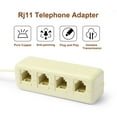 thumbnail image 4 of Unique Bargains Telephone Splitter RJ11 6P4C 1 Male to 4 Female M/F Converter Jack Adapter, 4 of 5