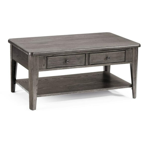 Casual Choice Solid Wood Condo Cocktail Table in Gray Finish
