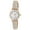 Rose Gold/White, variant on Rae Dunn Women's MEGAN Black 26mm Round Face Vegan Leather Strap Watch