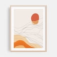 thumbnail image 2 of Abstract Floral Line Art - Line Drawing Unframed Wall Art Print 8 x 10 inches, 2 of 4