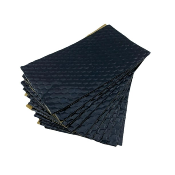 10 alfombrillas insonorizantes para coche, alfombrillas aislantes profesionales. Negro