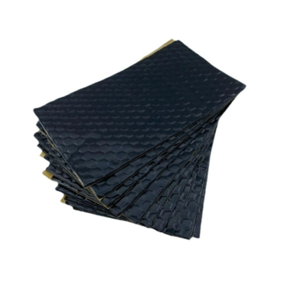10 piezas de alfombrillas insonorizantes para coche, amortiguadoras de impactos, insonorizantes para el calor. Negro