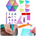 thumbnail image 1 of Kit Bandeja Accesorios para Herramientas Pintura Diamantes Con Cepillo Cuchara Arcillas Adhesivas (juego 3), 1 of 9
