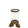 thumbnail image 1 of Rojo 16 792-S 9.5 x 9.5 x 13 in. Brunei Raw Rustic & Gold Cylinder, Small, 1 of 1