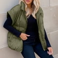thumbnail image 5 of XFLWAM Womens Quilted Puffer Vest Casual Stand Collar Cap Sleeve Jacket Vest Full Zip Sleeveless Bubble Padded Warm Coat Outerwear, 5 of 9