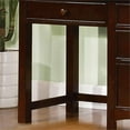 thumbnail image 3 of Furniture of America Dimanche Transitional Solid Wood Desk in Dark Walnut, 3 of 5