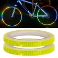 thumbnail image 2 of BNNG 2PC Luminous Equipment Stickers Reflective Tapes Safety Reflective Warning Stickers, Waterproof Outdoor Bike Rim Reflector Tape, Thin Reflective Sticker Rolls for Bikes, Motorcycle Decoration, 2 of 9