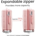 thumbnail image 2 of Pink 4-Piece Expandable Hard Shell Luggage Set with TSA Locks, Lightweight Spinner Wheel Suitcases for Men and Women, 2 of 10