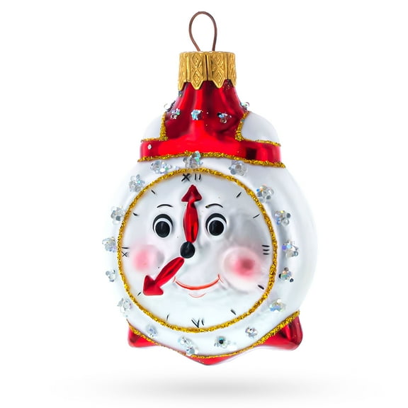 Smiling Face Alarm Clock Christmas Ornament