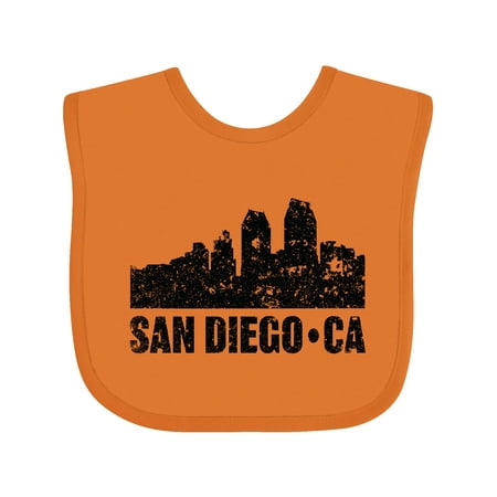 

Inktastic San Diego California Skyline with Grunge Gift Baby Boy or Baby Girl Bib