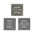 thumbnail image 4 of Plaque carrée de table en porcelaine “Write Your Own Story” Linden, 4 of 4