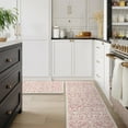 thumbnail image 5 of Kitchen Rugs Non Slip, Cushioned Kitchen Floor Mats Set of 2, Pink Anti-Fatigue Kitchen Mat Waterproof, Ergonomic Memory Foam Standing Mat for Bar,Office,Desk,Laundry, 5 of 6