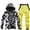 Yellow, variant on Mens Ski Jacket and Pants Set Waterproof Snow Suit Windproof Snowboard Jacket Color: Yellow Size: M