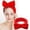Red, variant on VJGBEGW Spa Headband for Washing Face Microfiber Makeup Headbands for Women Bow Shower Hair Band White