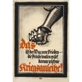 thumbnail image 3 of Lucian Bernhard 11x14 Black Modern Framed Museum Art Print Titled - This is the Way to Peace - the Enemies Want it that Way! so Draw War Bond! (1914), 3 of 5