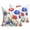Blue, variant on Throw Pillow Covers 18x18 Inch Set of 2 Red Poppy FLoral Decorative Pillows Cushion Case Soft Square Pillowcases Nature FLoral Leaves Throw Pillows for Couch Sofa Bed Chair Home Decor
