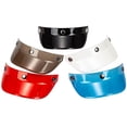 thumbnail image 3 of Universal 3 Snap-button Visor Flip Up Wind Shield For Open Face Motorcycle Helmet, 3 of 5