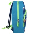 thumbnail image 3 of 15"L Playful Printed Backpack with Padded Shoulder Straps and Front Zipper Pocket for Camp, Traveling & Commuting in Surfing Sharks, 3 of 6