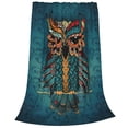 thumbnail image 2 of Balery Owl In Blue Manta de Felpa Suave y Acogedora – Cobija de Franela Aterciopelada para Cama, Lavable y Cálida para Sofá, Mascotas, Transpirable-40"x30", 2 of 7