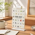 thumbnail image 4 of Standing Desk Calendar with Flip Clip Holder, 2026- 2027 Monthly Planner with US Holidays Daily Note & Home Planning Function, 4 of 5