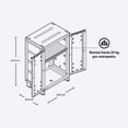 thumbnail image 4 of Armario Gabinete Organizador Almacenamiento Estante Mediano Plástico ideal para Exterior RIMAX, 4 of 4