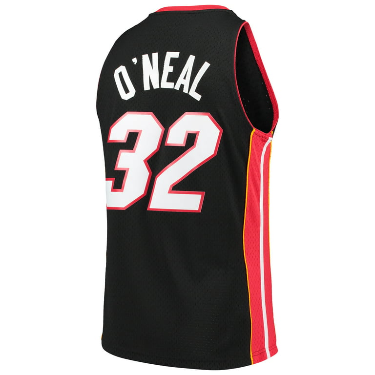 Shaquille O'Neal Miami Heat Mitchell & Ness Mesh T-Shirt - Black