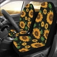 thumbnail image 2 of ZHANZZK Set of 2 Car Seat Covers Delicate Pink Flowers Universal Auto Front Seats Protector Fits for Car,SUV Sedan,Truck, 2 of 3