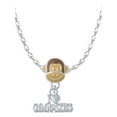 thumbnail image 1 of Delight Jewelry I 'Heart' Gymnastics Mia Monkey Charm Necklace, 1 of 4