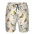 thumbnail image 4 of Kdxio Little Birds Pattern Mens Casual Shorts - Drawstring Summer Beach Sports Shorts for Men, 4 of 9