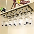 thumbnail image 1 of Porte-verre Suspendu - Porte-Verre à Vin avec 5 Rails pour 12-18 Verres, 1 of 4