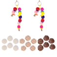 thumbnail image 1 of 18 piezas de bolas de mimbre de caña de ratán, orbes de ramitas, cubierta para bolas, manualidades decorativas, adornos para el hogar, adornos d SOLEDAD Bola natural de ratán, 1 of 10