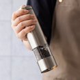 thumbnail image 3 of Electric Pepper Grinder - Battery Operated Salt and Pepper Mill Set - Kitchen Stainless Steel Salt & Pepper Mills (2) - Large Salt & Pepper Shakers with Base - Automatic, 3 of 4