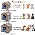 thumbnail image 4 of Winter Pet Cat Bed Foldable Dog House Dog Villa Sleep Kennel Removable Nest Warm Enclosed Cave Sofa Pet Supply лежанка ShopWise Round, 4 of 17
