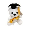 CHARMING TOY Graduation White Tatty Teddy Bear 6â€ with Diploma and Yellow Ribbon