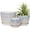 Gray, variant on Gray Flower Pots,Texture Planter for Indoor Plants Set of 3 Ceramic Flower Pots with Saucer,Cute Garden Pots Succulent Pots(3 Pack,Gray)