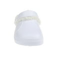 thumbnail image 4 of FOAMWALK Girl's Lightweight Solid Sherpa-Lined Clog - Warm Fleece & Stylish Clogs for Girls, White, 11-12, 4 of 7