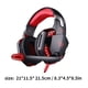 thumbnail image 2 of CADA G2000 Auriculares con cable Consola de juegos para computadora Controlador Auriculares Auriculares con micrófono para juegos con LED, Negro Rojo Inevent EL000007-02B, 2 of 7