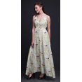 thumbnail image 3 of Bimba Robe Maxi Imprimée Florale pour Femmes avec Cordon de Serrage Bretelles Spaghetti Tenue de Plage-TTTG, 3 of 6