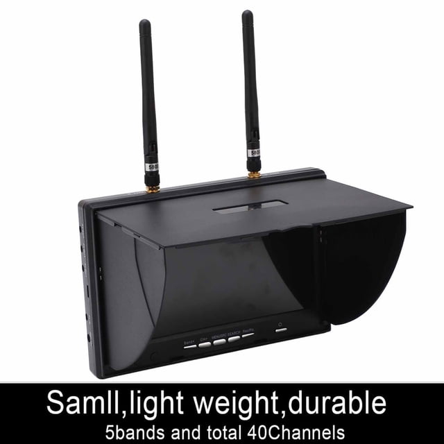 Monitor receptor 58 GHz 40 canales pantalla LCD de 7 pulgadas para FPV ANGGREK Otros