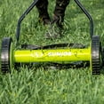 thumbnail image 6 of Sun Joe Manual Push Reel Lawn Mower with Quad Wheel, Adjustable Yard Grass Cutter, 14-Inch, 6 of 8