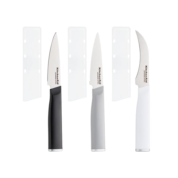 Juego de cuchillos para pelar KitchenAid de acero inoxidable con alto contenido de carbono, 3 piezas