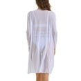 thumbnail image 3 of Conjuntos de bikini de 3 piezas para mujer Inspire Chic con tirantes cruzados ajustables y acentos transpirables, tamaño pequeño, blanco, 3 of 5
