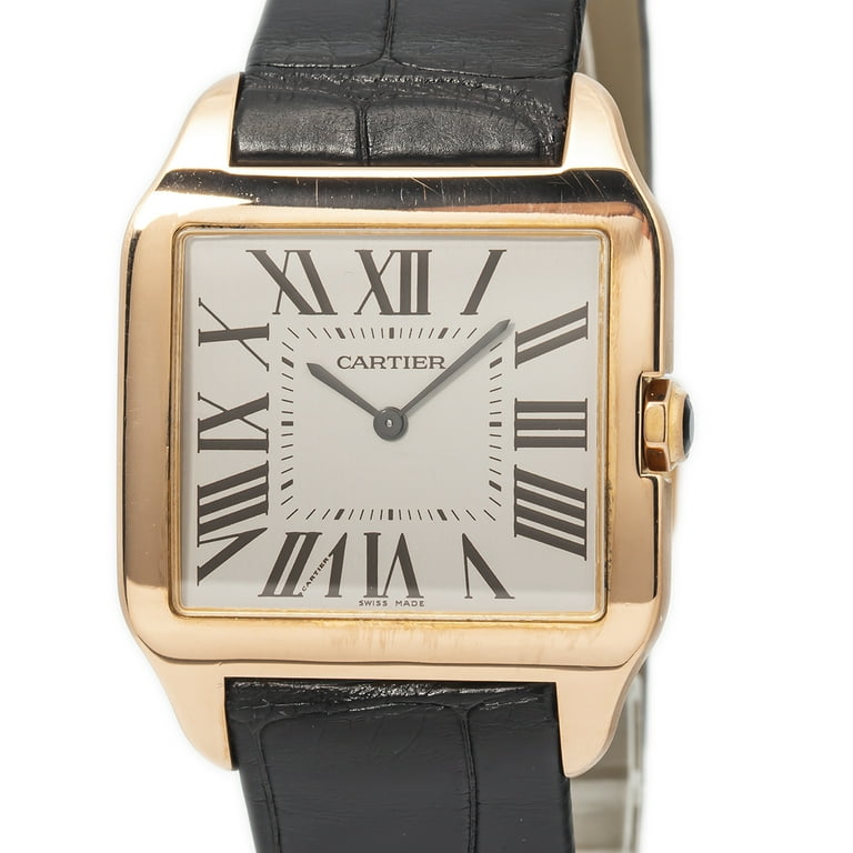 Cartier Santos Dumont 2650 W2006951 18k Rose Gold New Strap Manual Watch 35mm